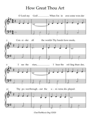 how great thou art piano sheet music: Exploring the Harmony Between Spirituality and Musical Expression